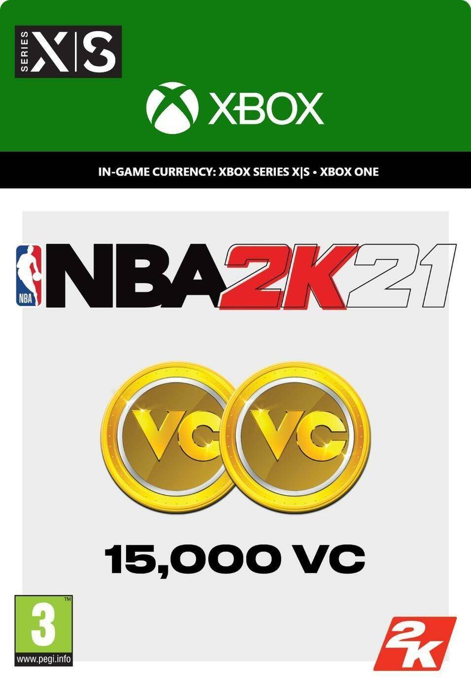  Bild på Microsoft NBA 2K21 - 15000 VC - Xbox One game pass / saldokort