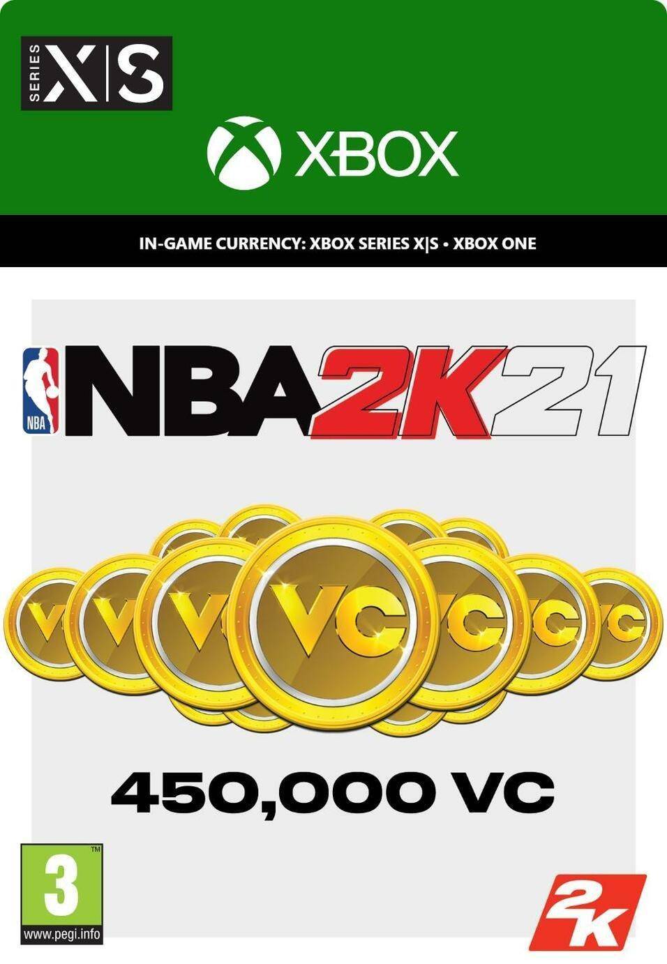  Bild på Microsoft NBA 2K21 - 450000 VC - Xbox One game pass / saldokort