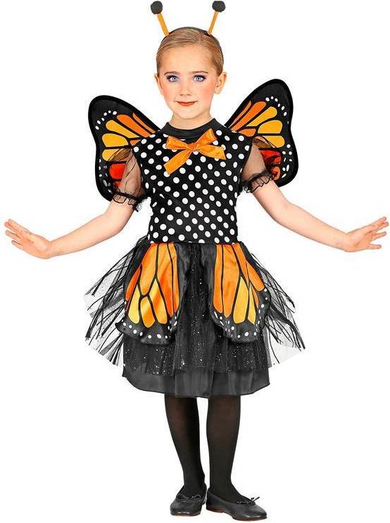 Bild på Widmann Orange Sommerfugl Børnekostume - Sommerfugl kostumer