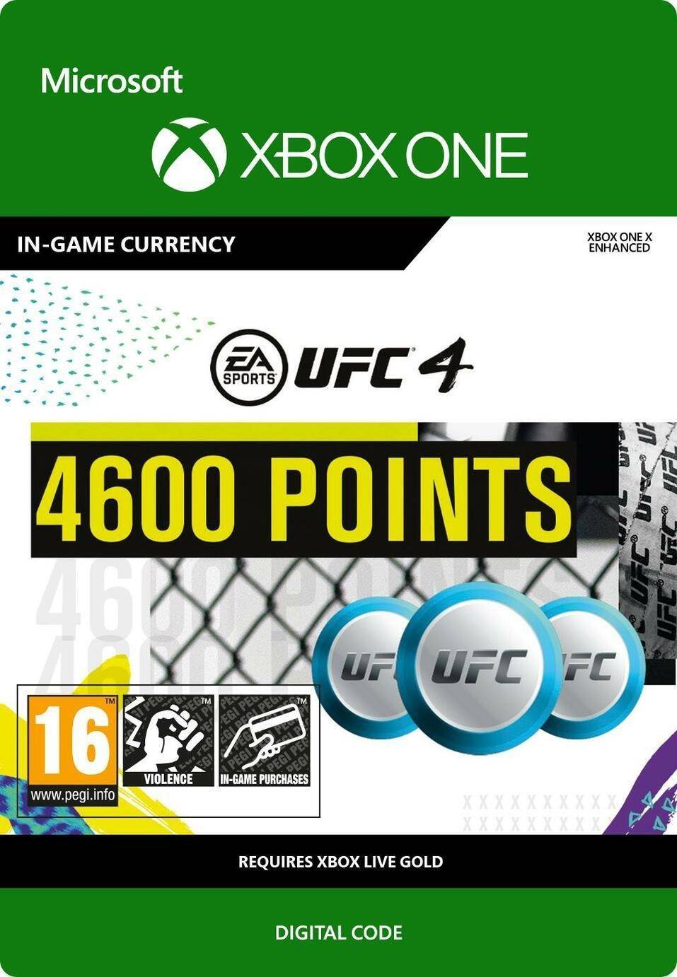  Bild på Electronic Arts UFC 4 - 4600 Points - Xbox One game pass / saldokort