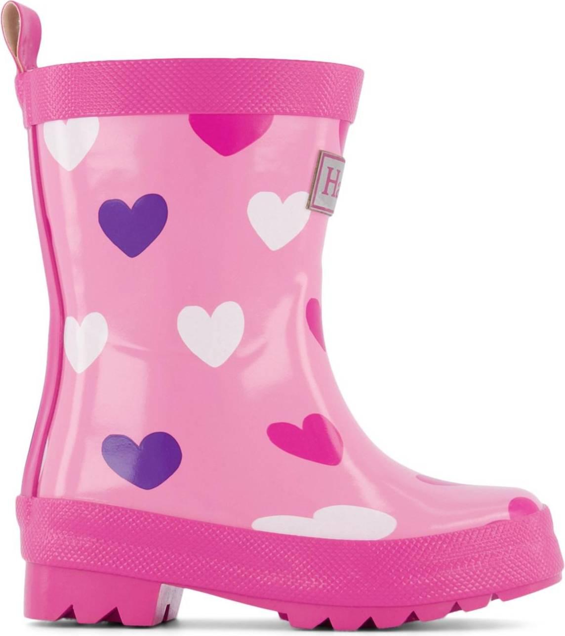  Bild på Hatley Hearts Rain Boots - Pink gummistövlar