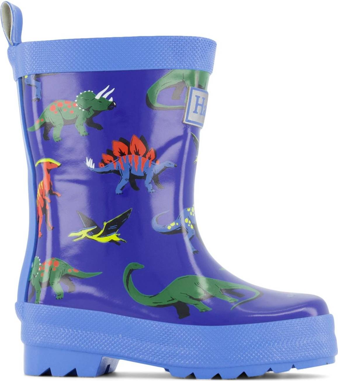  Bild på Hatley Friendly Dinos Shiny Rain Boots - Blue gummistövlar