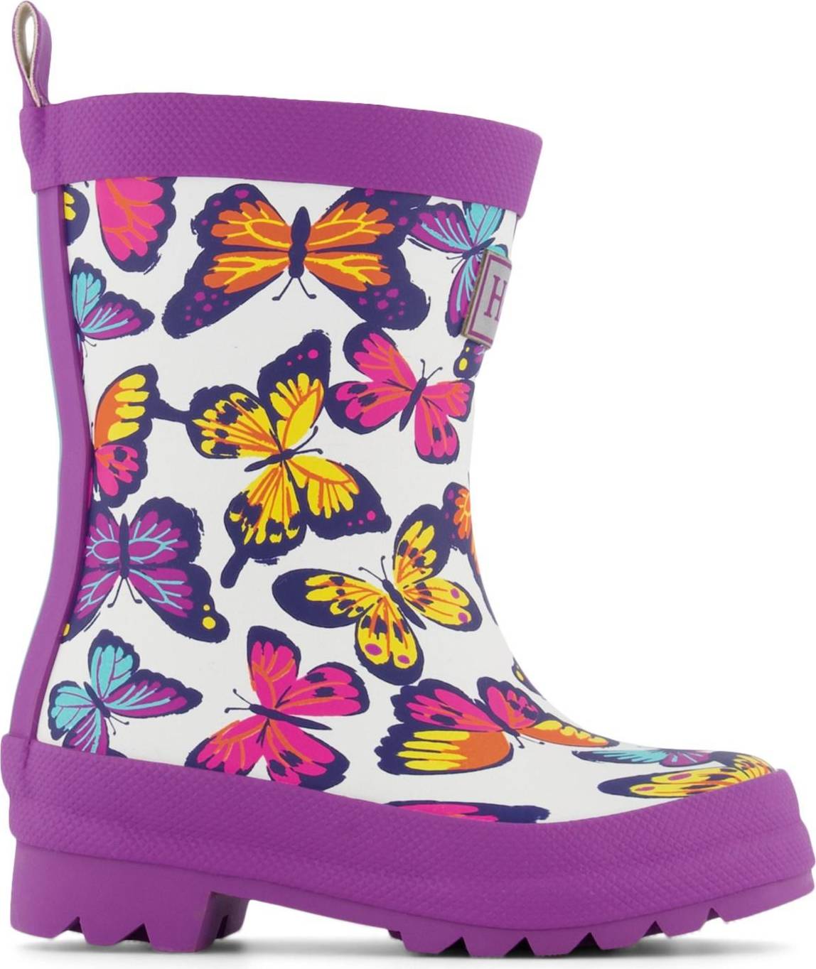 Bild på Hatley Butterflies Rain Boots - Purple gummistövlar
