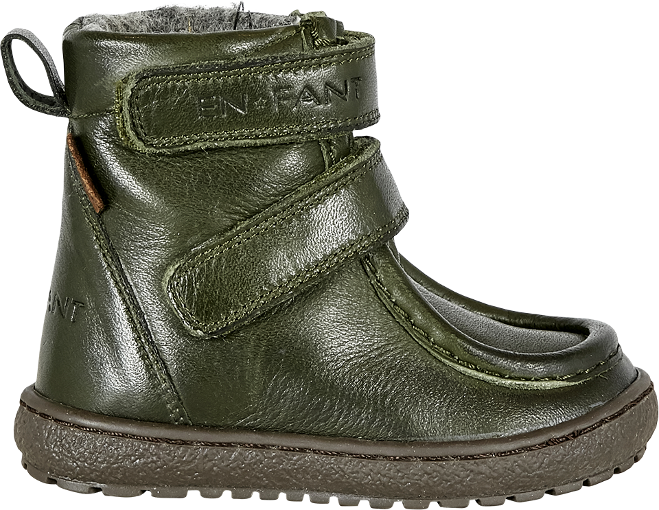  Bild på En Fant Velcro Tex Leather Winter Boots - Army vinterskor