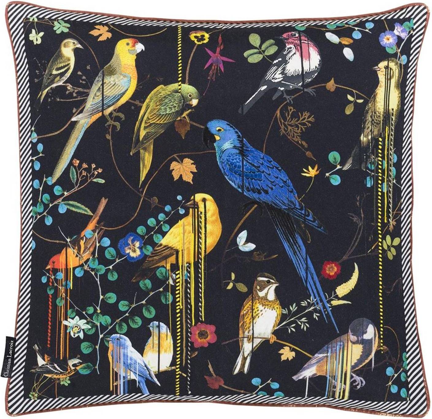  Bild på Christian Lacroix Birds Sinfonia Crepuscule Komplett dekorationskudde Svart (50x50cm) prydnadskudde