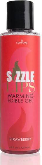 Bild på Sensuva Sizzle Lips Warming Edible Gel Strawberry 125ml