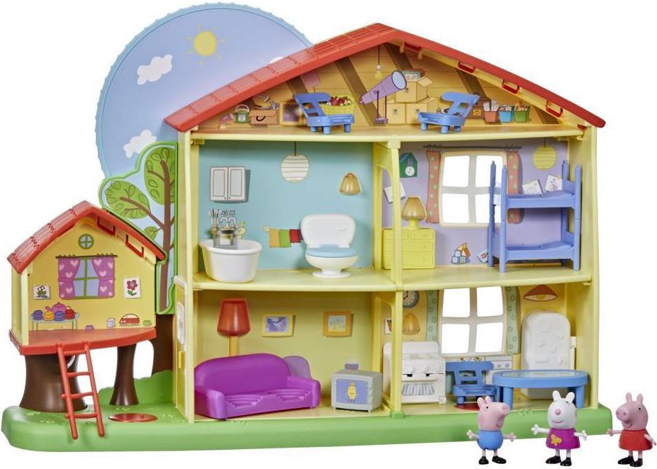Peppa Pig Wooden Family Home House Playset Figure & Accessories New Xmas Toy 2+ 