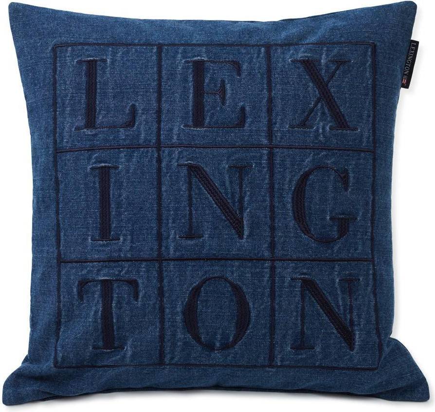  Bild på Lexington Denim Kuddöverdrag Blå (50x50cm) prydnadskudde