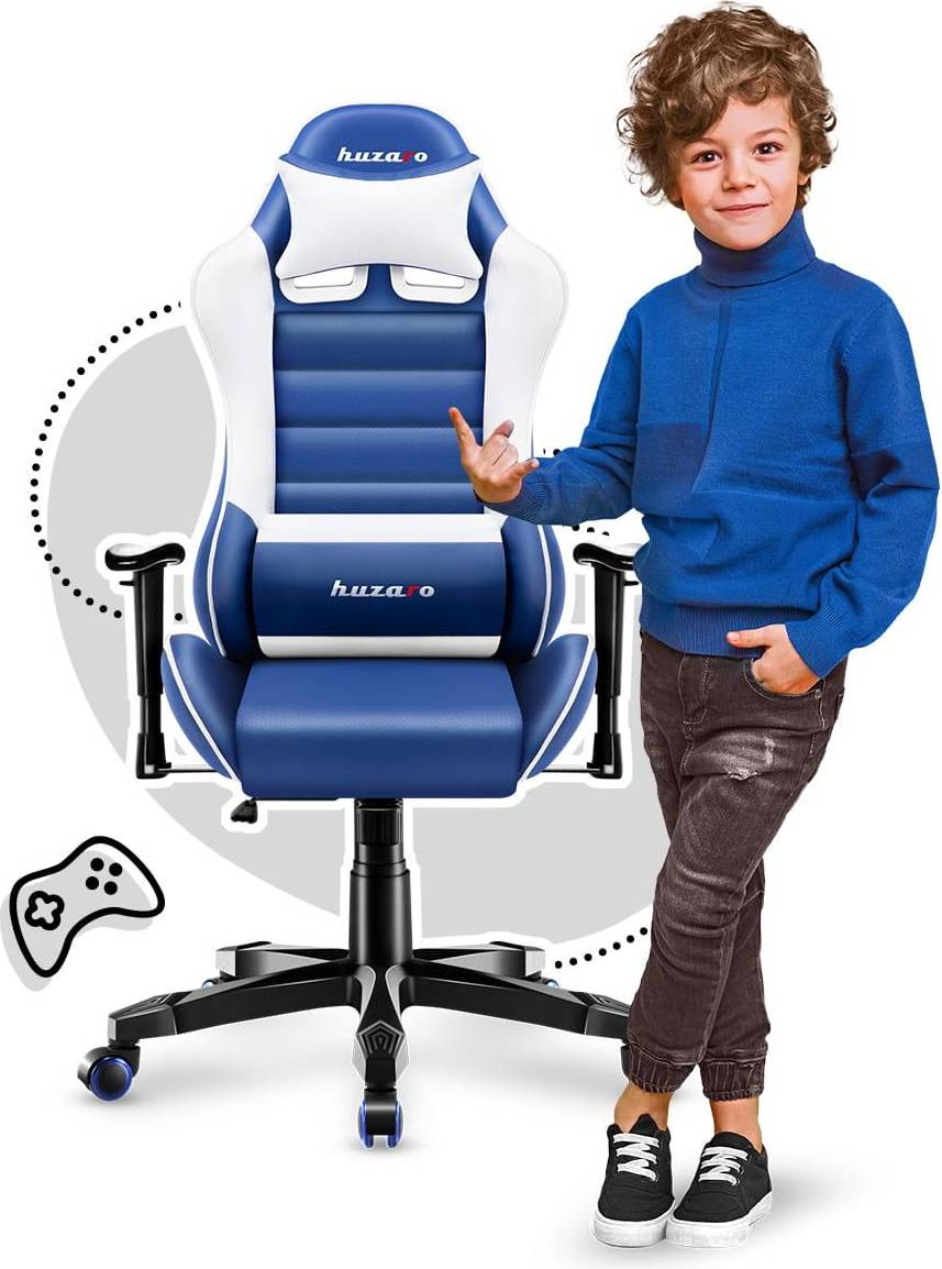  Bild på Huzaro Ranger 6.0 Gaming Chair - White/Blue gamingstol
