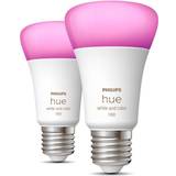 LED-lampor Philips Hue White & Color LED Lamps 9W E27 2-pack