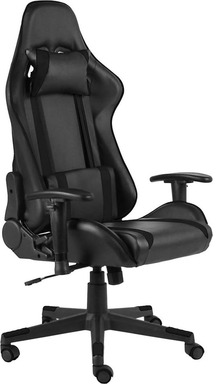  Bild på vidaXL Swivel Footrest Gaming Chair - Black gamingstol
