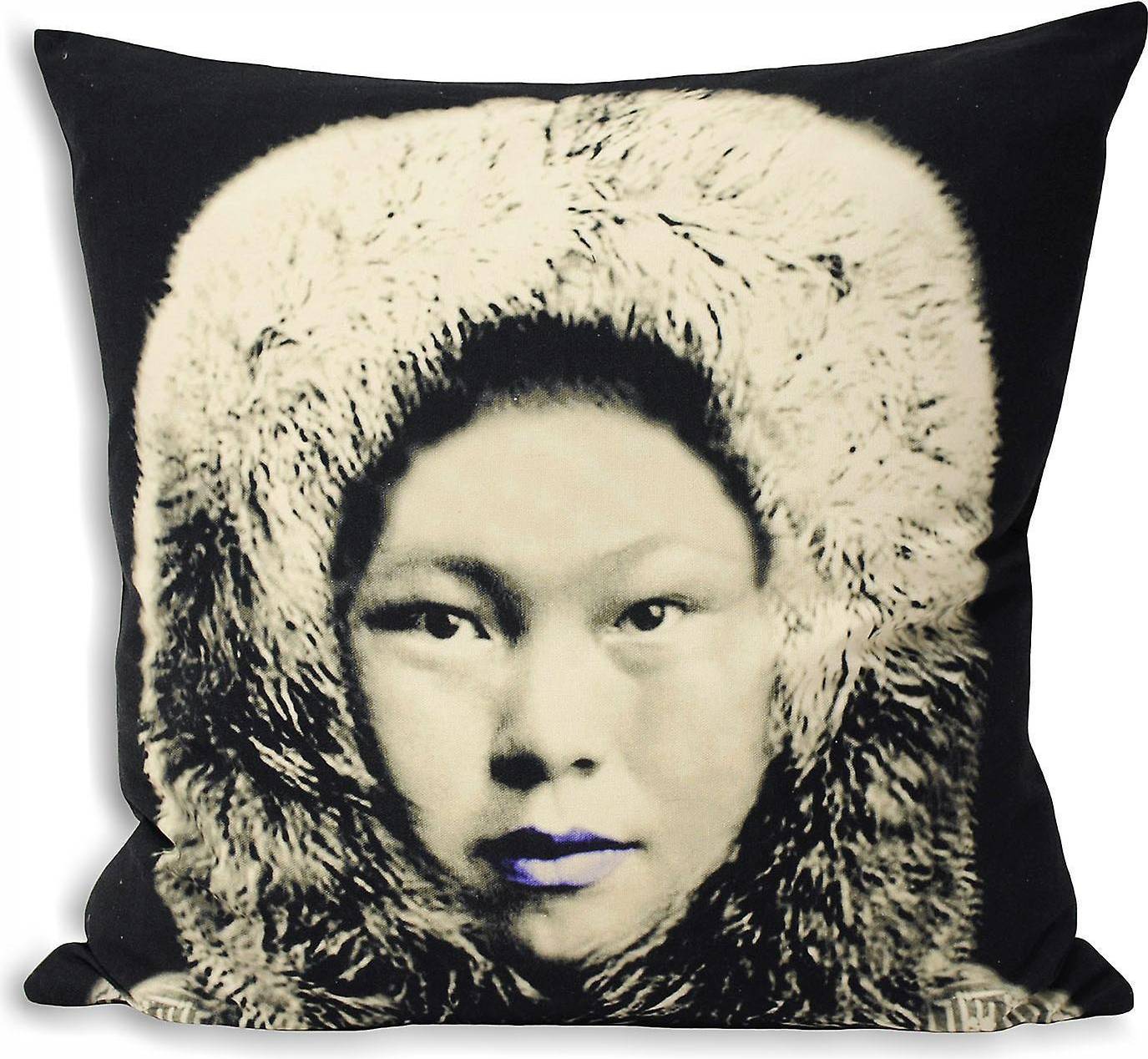  Bild på Riva Home Monochrome Eskimo Kuddöverdrag Svart, Grå (55x55cm) prydnadskudde