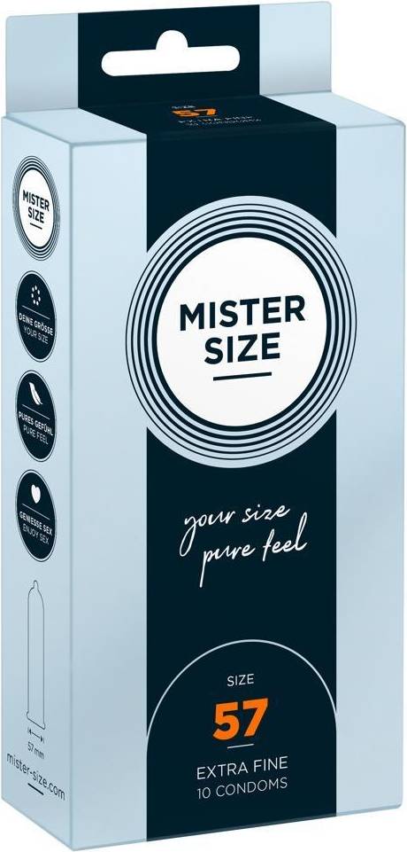  Bild på Mister Size Pure Feel 57mm 10-pack kondomer