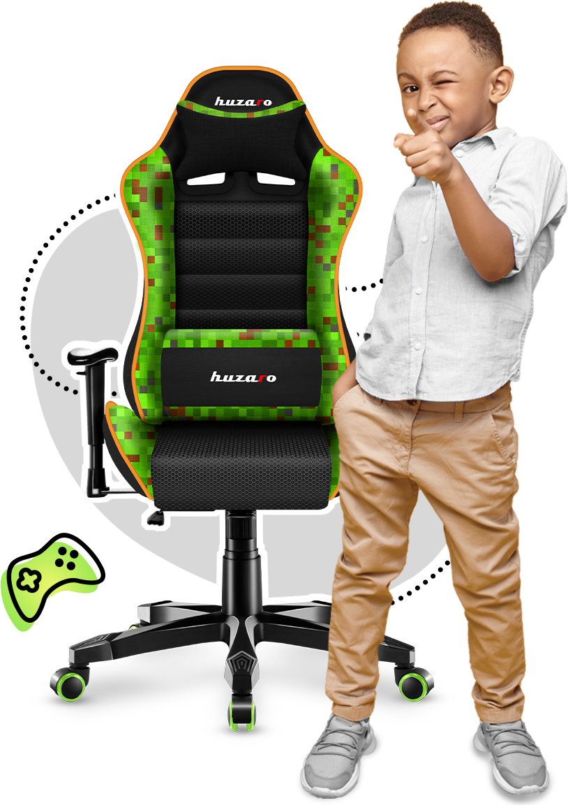  Bild på Huzaro Ranger 6.0 Gaming Chair - Black/Green gamingstol