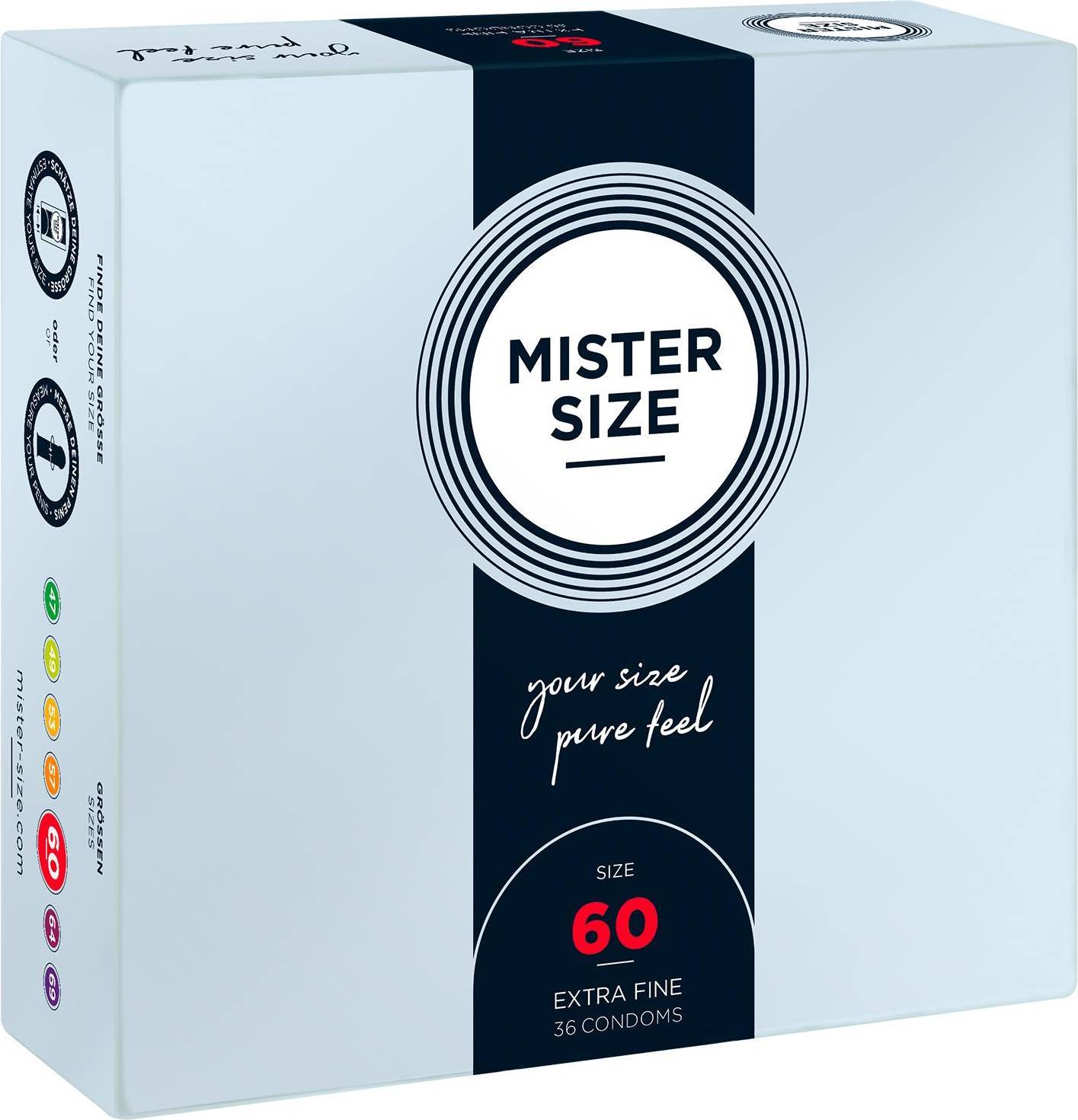  Bild på Mister Size Pure Feel 60mm 36-pack kondomer