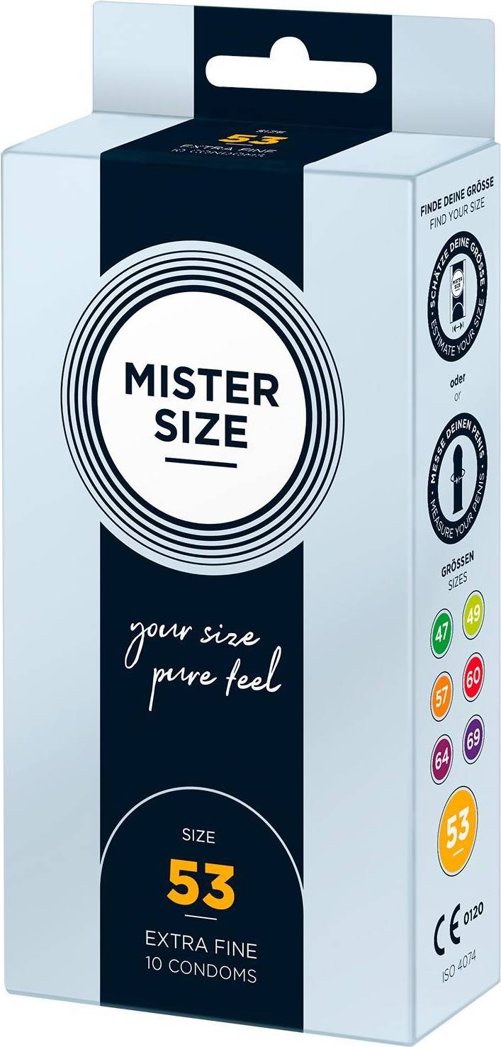 Bild på Mister Size Pure Feel 53mm 10-pack kondomer