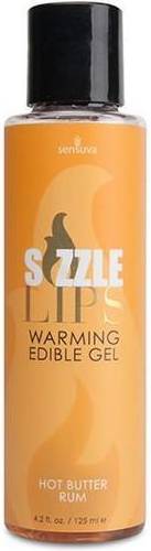 Bild på Sensuva Sizzle Lips Warming Edible Gel Hot Butter Rum 125ml
