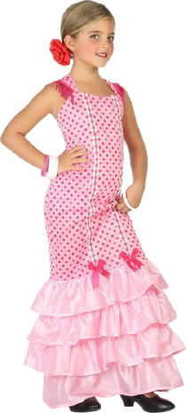 Bild på Th3 Party Flamenco Dances Costume for Children Pink