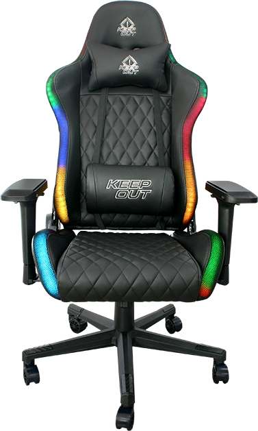  Bild på KeepOut XSPRO-RGB Gaming Chair - Black RGB gamingstol
