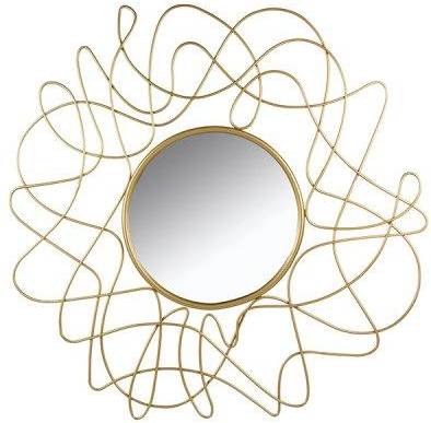  Bild på BigBuy Home Speglar Golden Flower Väggspegel