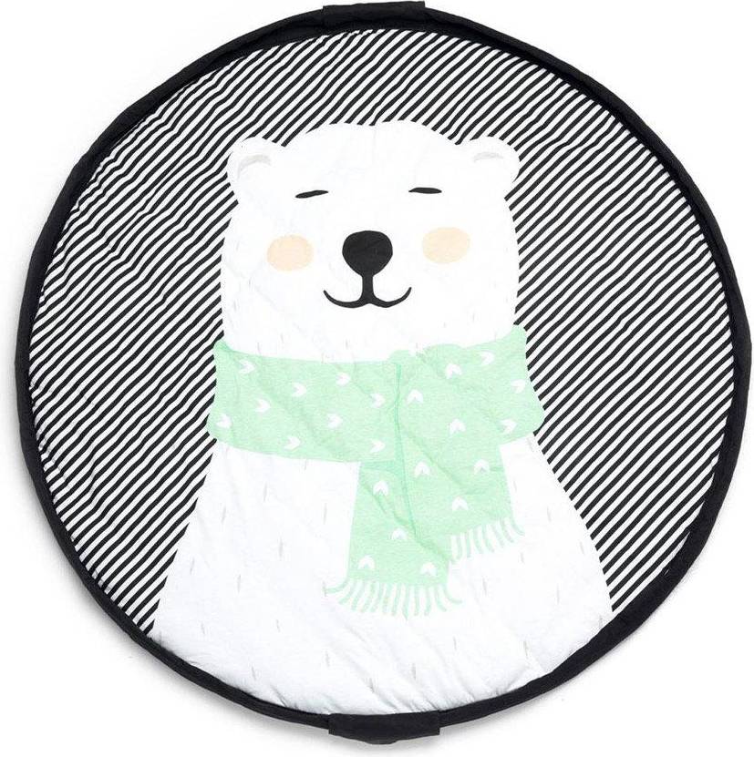  Bild på Play&Go Leksaksmatta Soft Ö120 cm Polar Bear One Size Filt lekmatta
