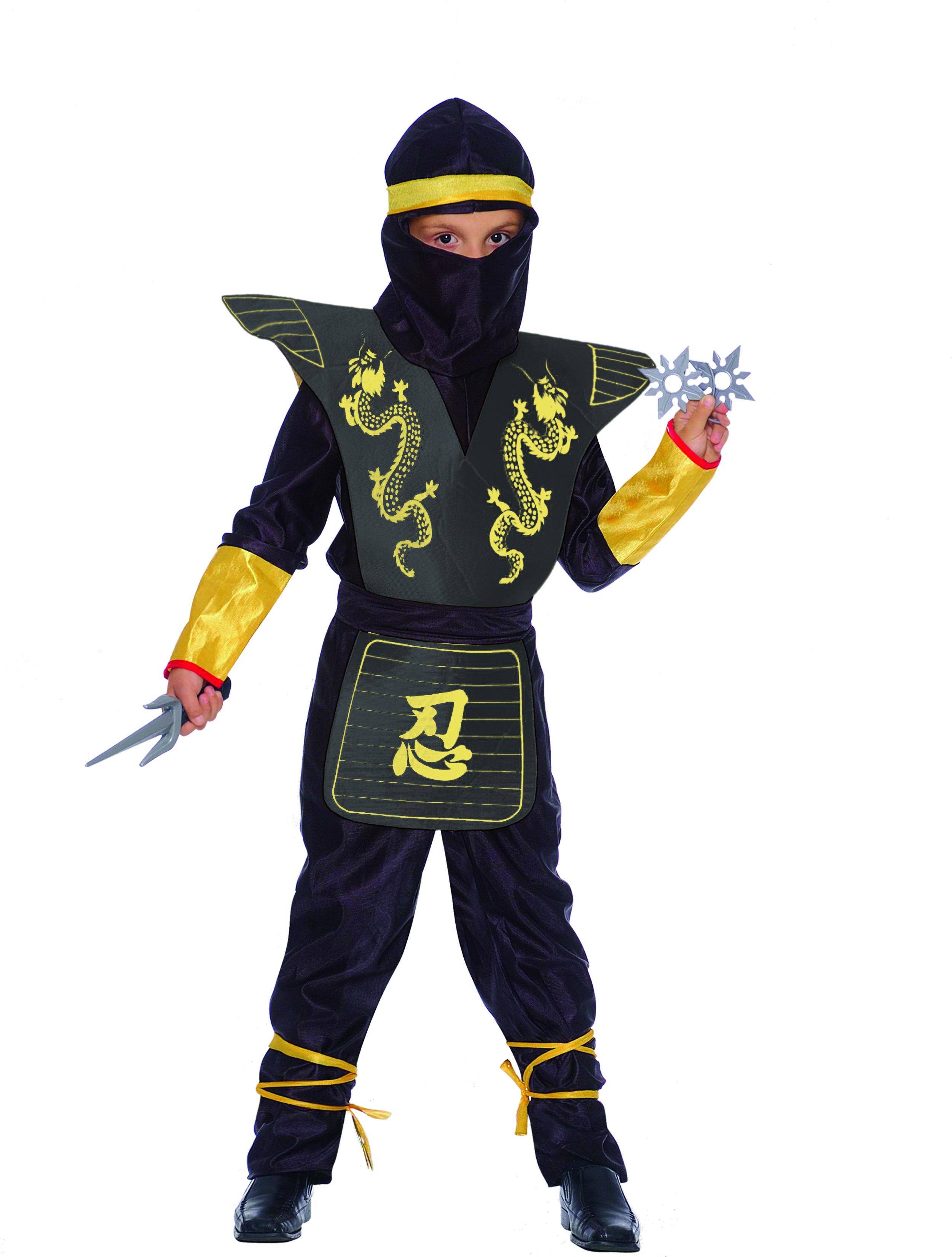 Bild på Ciao Costume Black Ninja Deluxe Set (135 cm)