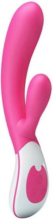  Bild på Pretty Love Dual Stimulation Vibe Uriah Pink White (11 cm) vibrator