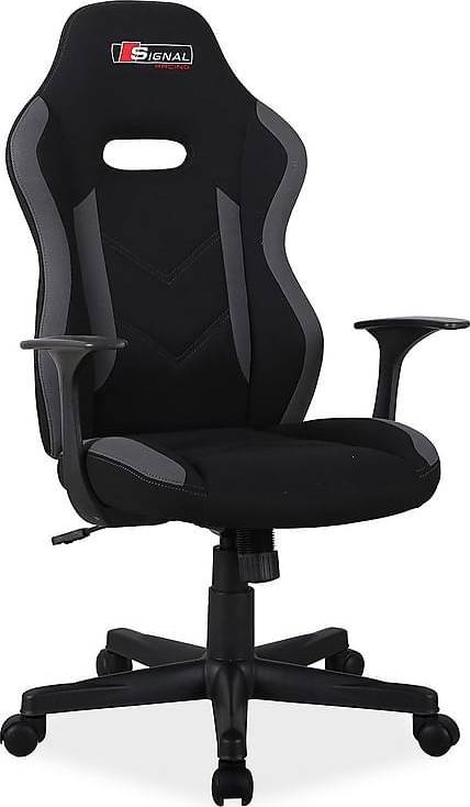  Bild på Furniturebox Seidnitz Gaming Chair - Black/Grey gamingstol