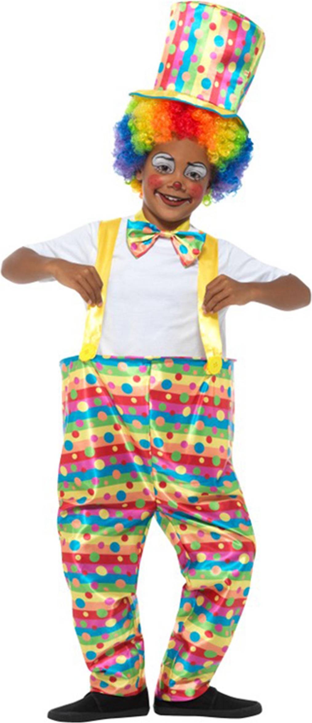 Bild på Vegaoo Clownen Popsy Maskeradkläder för barn 130 143 cm (7 9 år)