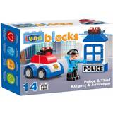 Leksaker Luna Blocks Kit Police Station 14 Delar