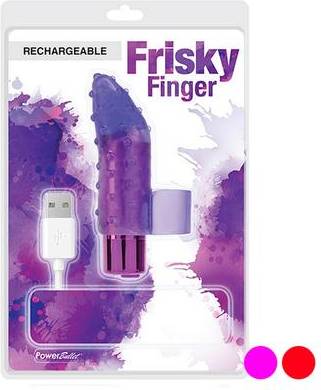  Bild på PowerBullet Frisky Fun Fingervibrator Purpur