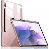 Samsung galaxy tab s7+ 5g Surfplattor Infiland Crystal Fodral Galaxy Tab S7 Fe 5g 12.4 Rosa