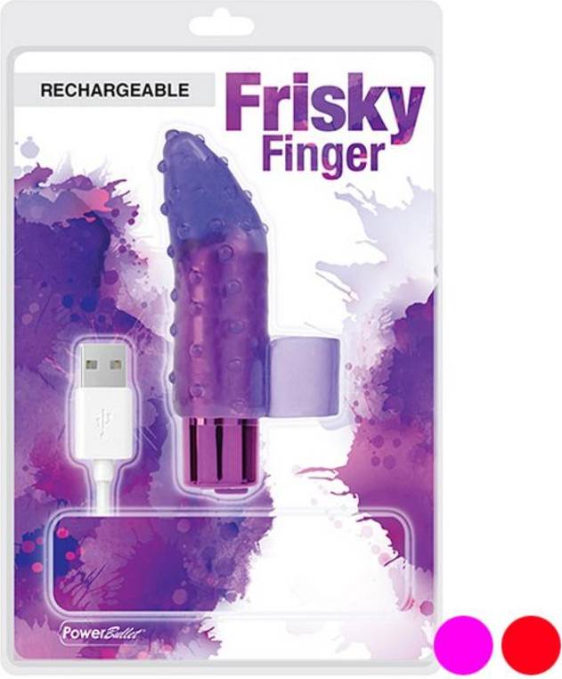  Bild på PowerBullet Frisky Fun Fingervibrator Rosa