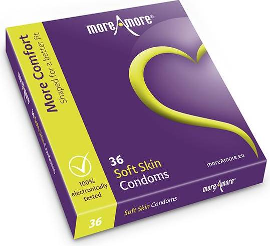  Bild på MoreAmore Soft Skin 36-pack kondomer
