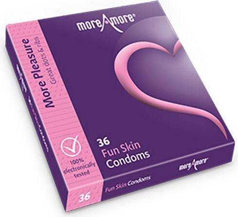  Bild på MoreAmore Fun Skin 36-pack kondomer