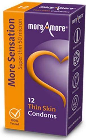  Bild på MoreAmore Thin Skin 12-pack kondomer