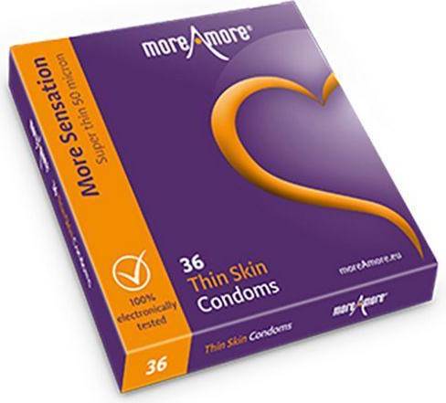  Bild på MoreAmore Thin Skin 36-pack kondomer