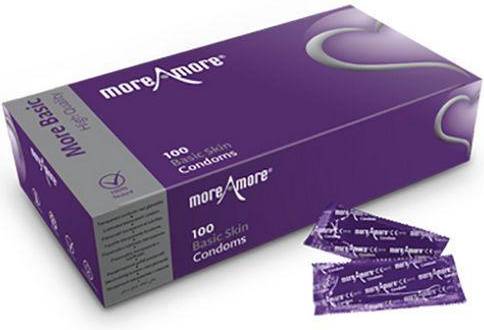  Bild på MoreAmore Basic Skin 100-Pack kondomer