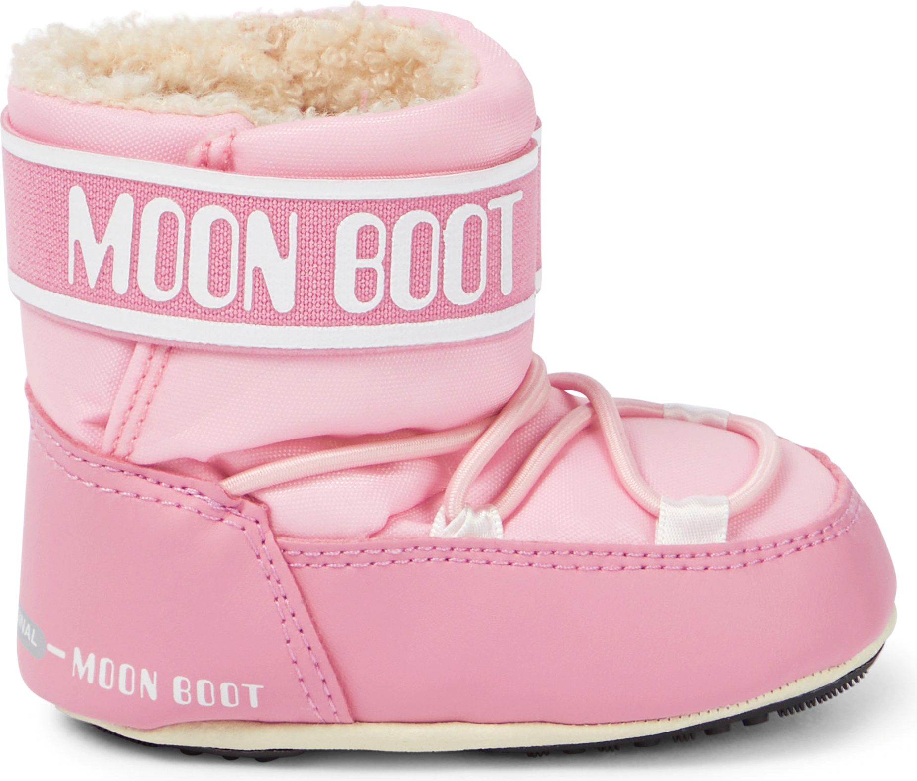  Bild på Moon Boot Baby Leather Trimmed Snow Boots - Light Pink vinterskor
