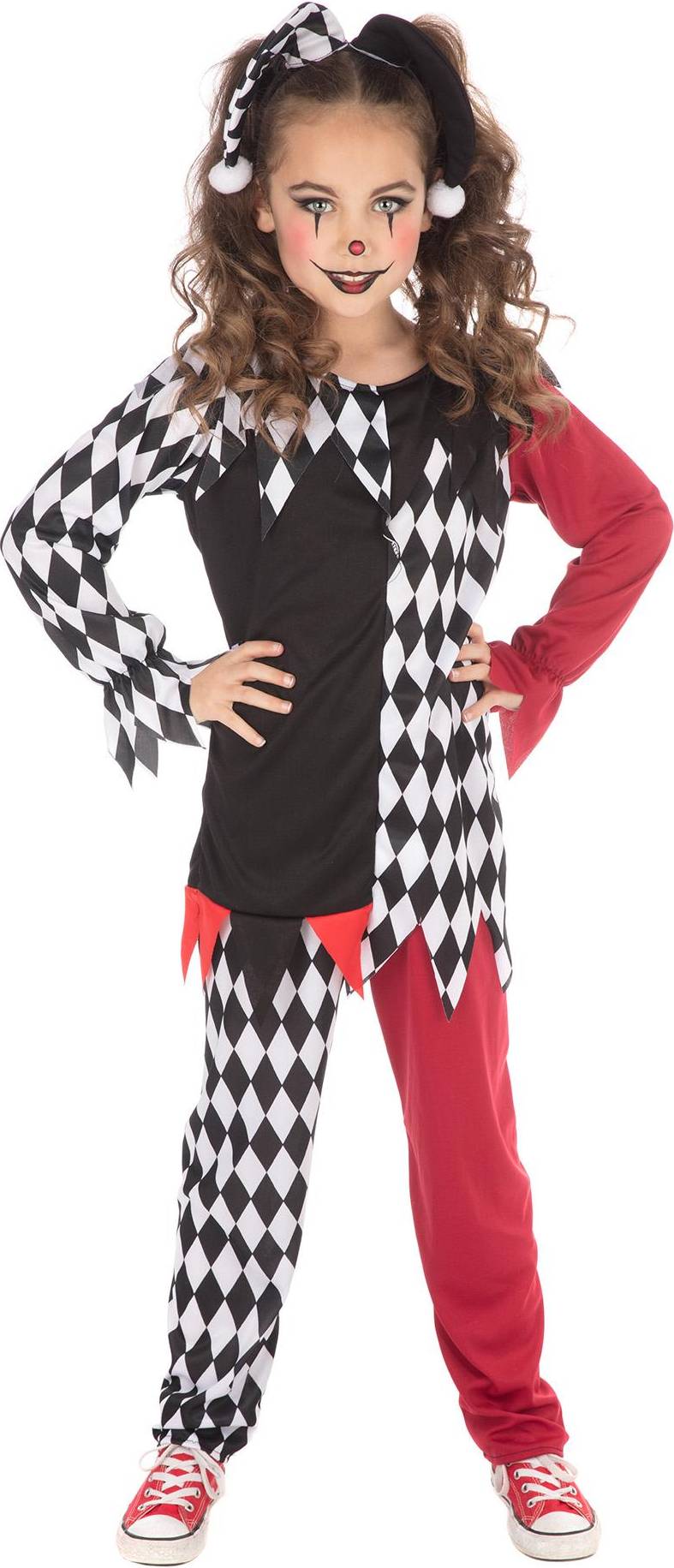 Bild på Bristol Novelties Girls Terrorquin Clown Costume