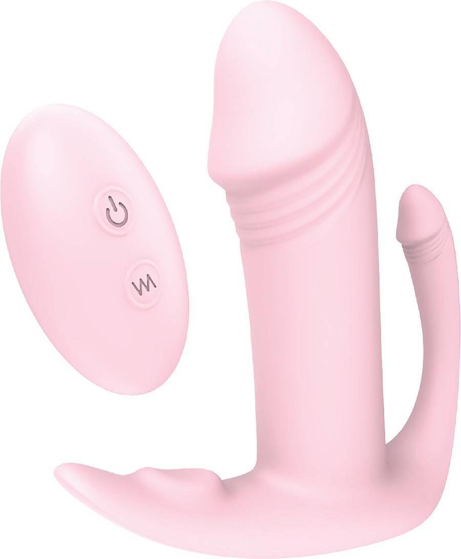  Bild på Dream Toys Vibes Of Love Remote Tri-pleasurer Pink vibrator