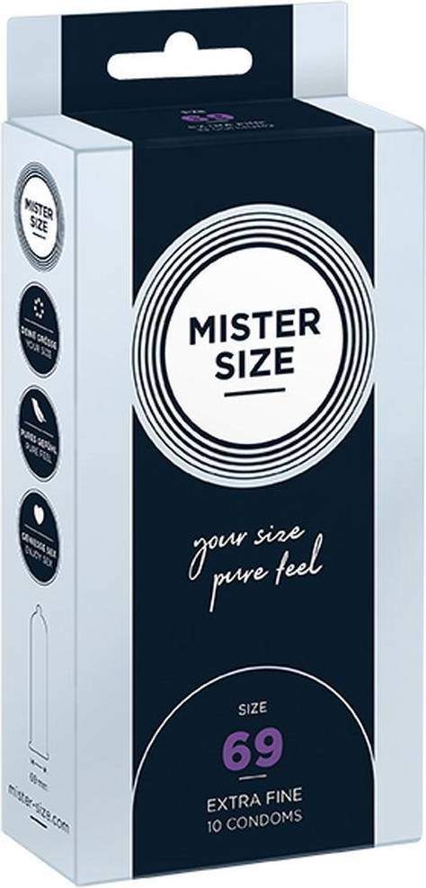  Bild på Mister Size Pure Feel 69mm 10-pack kondomer