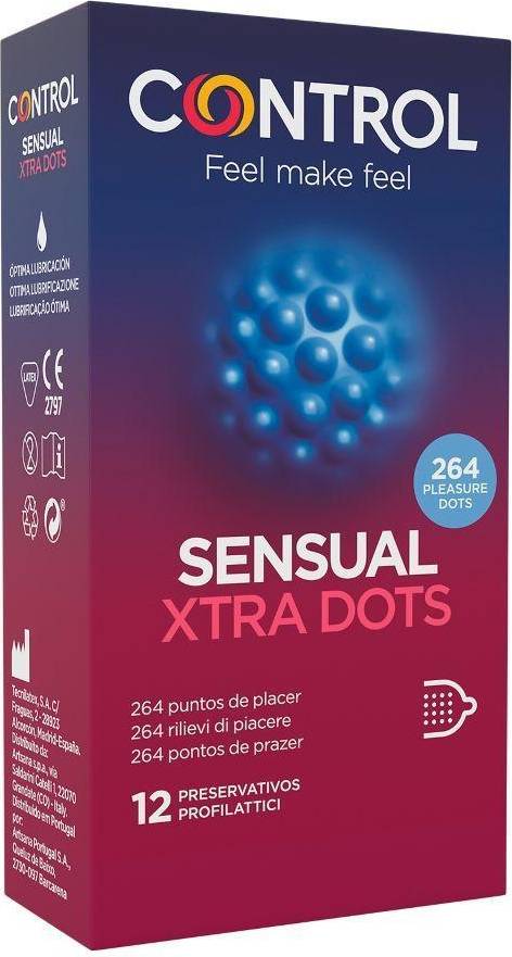  Bild på Control Sensual Xtra Dots 12-pack kondomer