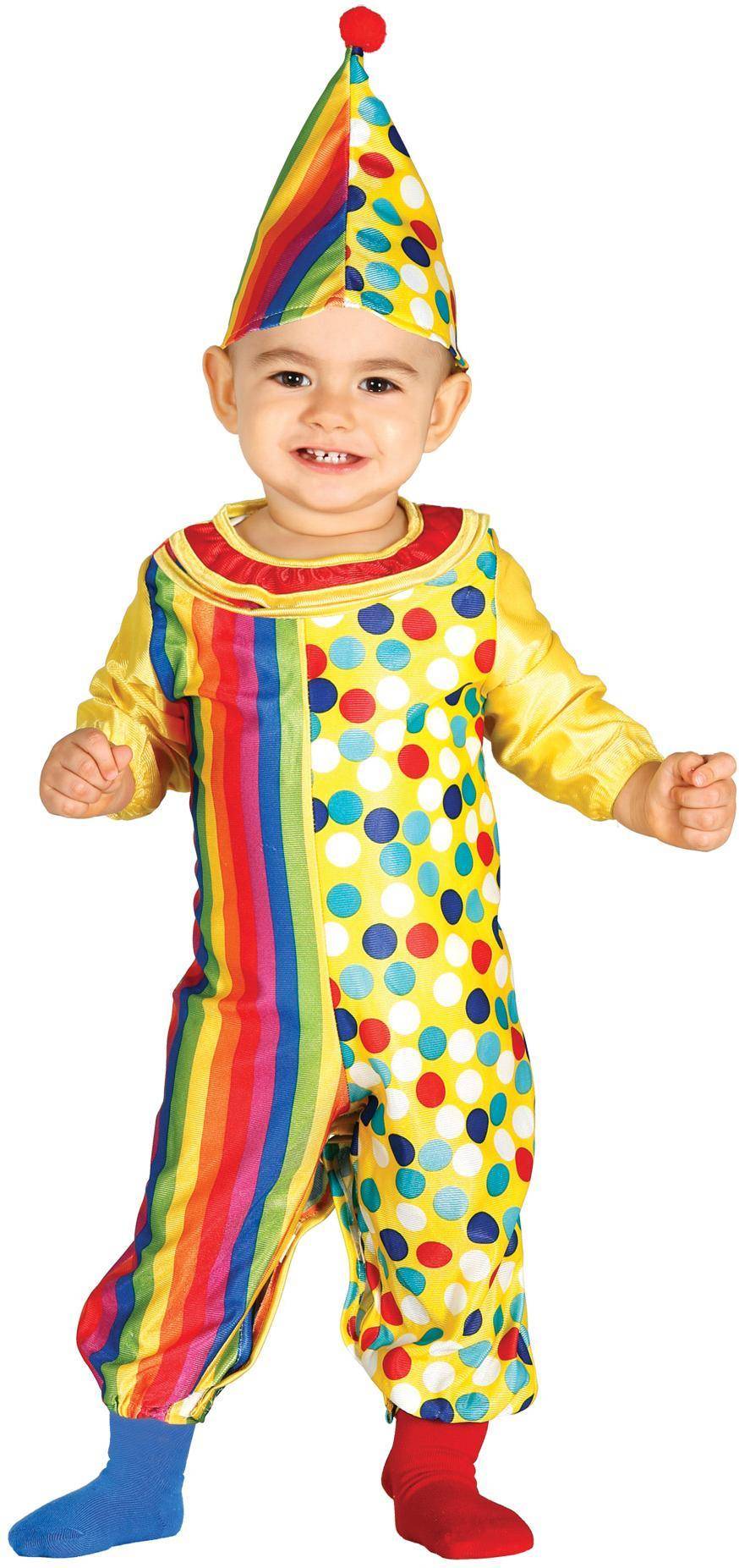 Bild på Vegaoo Little Clown Maskeraddräkt Barn 1-2 år (H 89-93 cm)