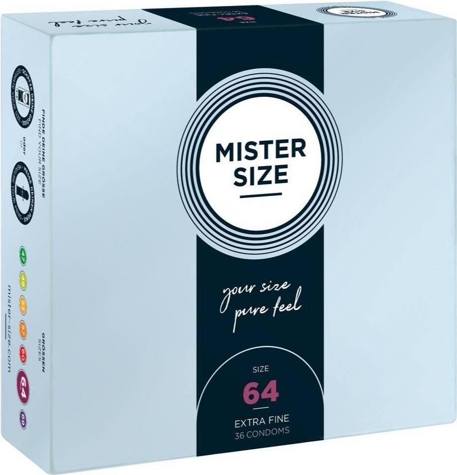  Bild på Mister Size Pure Feel 64mm 36-pack kondomer