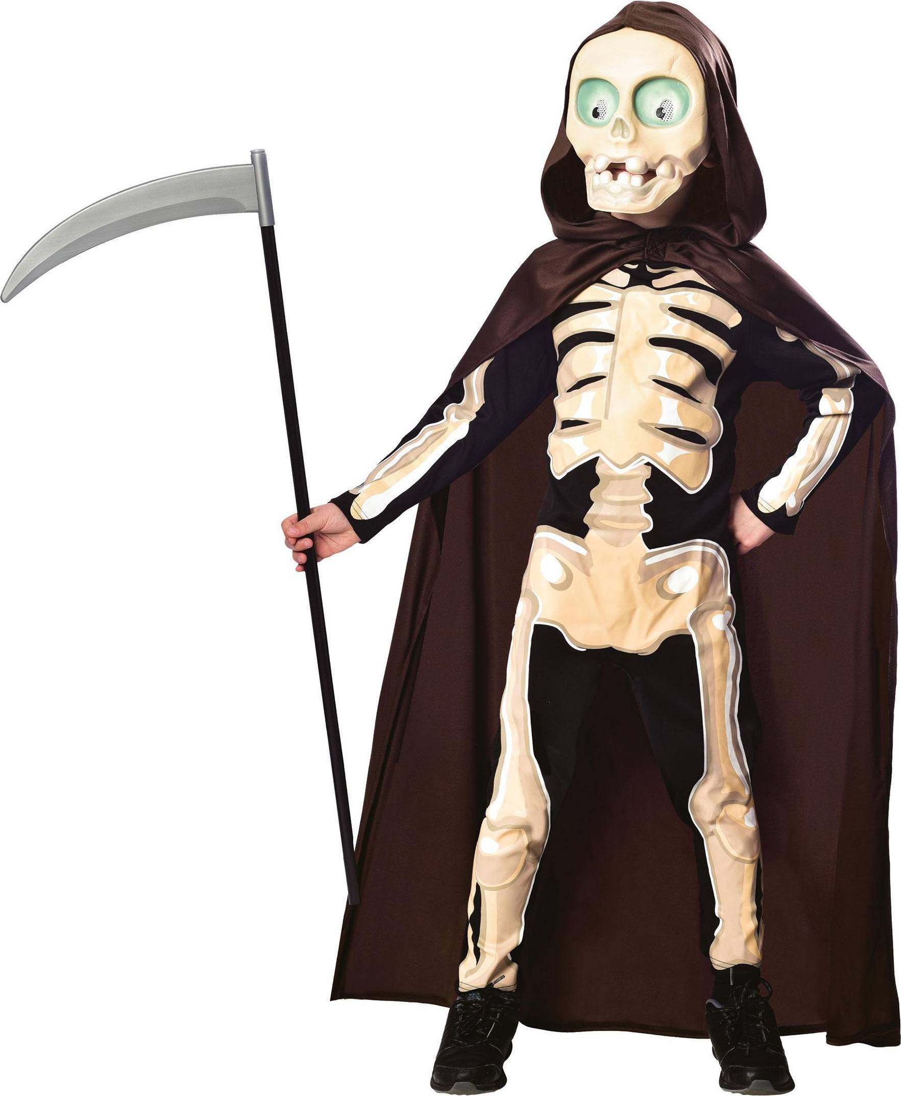 Bild på Amscan Skelettdräkt Liemannen Barn (Smal (3-4 år 104cm)