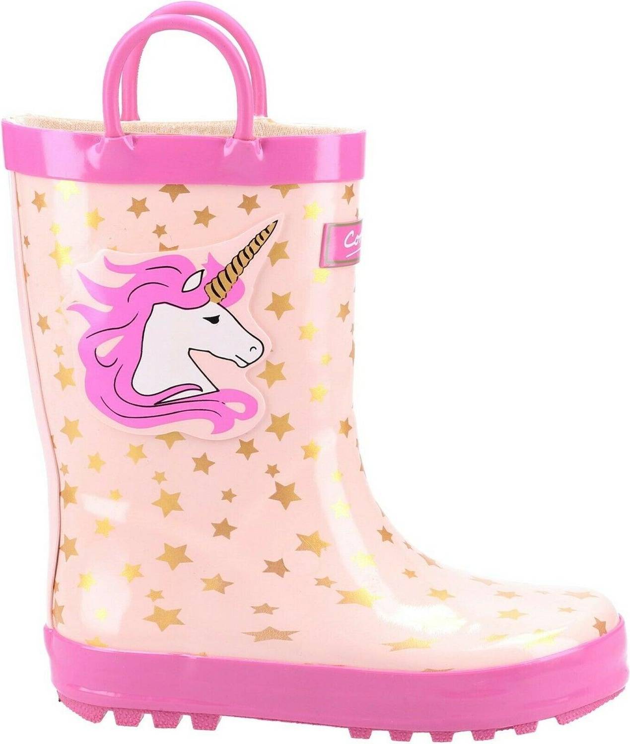  Bild på Cotswold Kid's Puddle Unicorn Wellington Boots - Pink gummistövlar