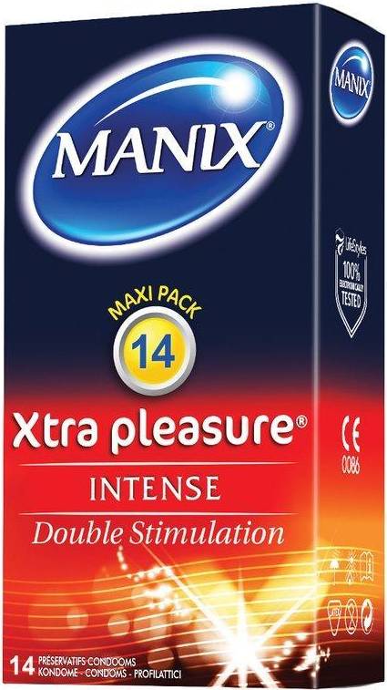  Bild på Manix Xtra Pleasure Intense 14-pack kondomer