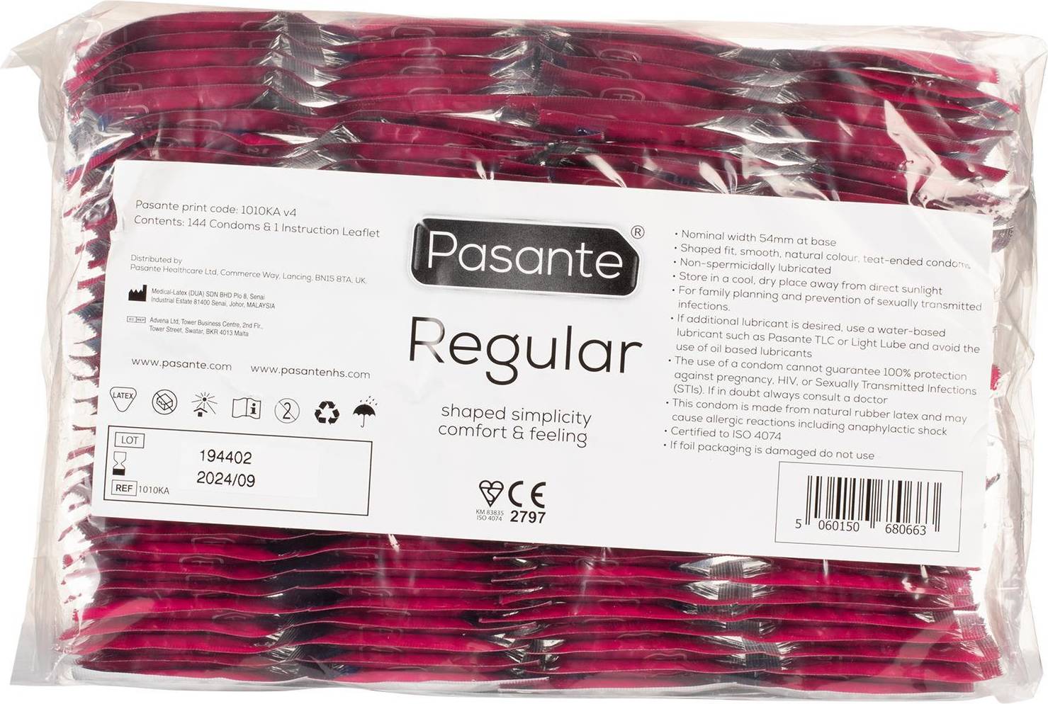  Bild på Pasante Regular 144-pack kondomer