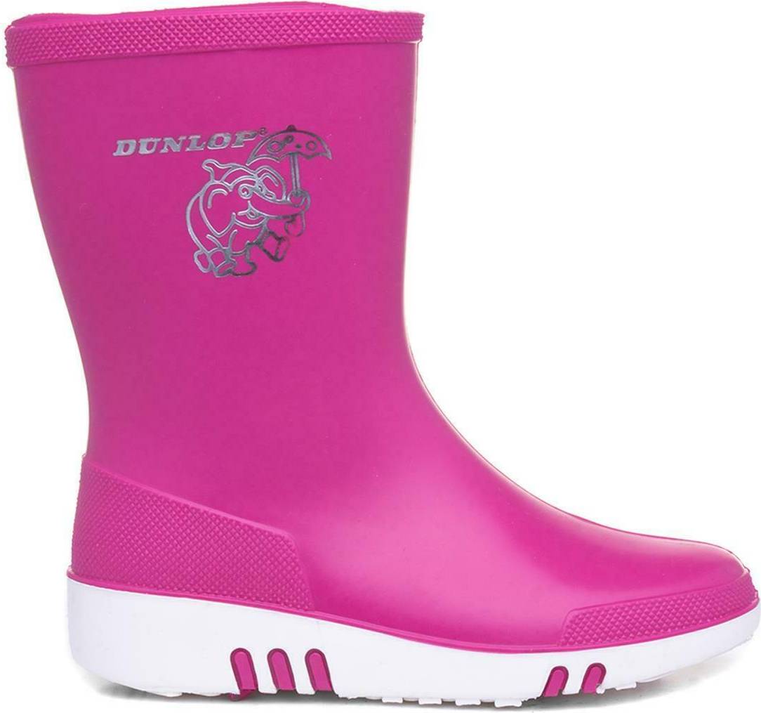  Bild på Dunlop Mini Elephant Wellington Boots - Pink gummistövlar